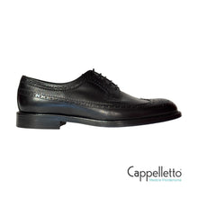 Carica l&#39;immagine nel visualizzatore di Gallery, Scarpa Derby Duilio Butter Nero 118
