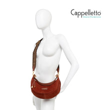 Carica l&#39;immagine nel visualizzatore di Gallery, AISHA Borsa in Pelle Scamosciata Moka
