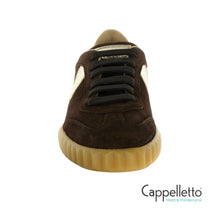 Carica l'immagine nel visualizzatore di Gallery, INES Sneaker Donna Suede Brown-Platinum
