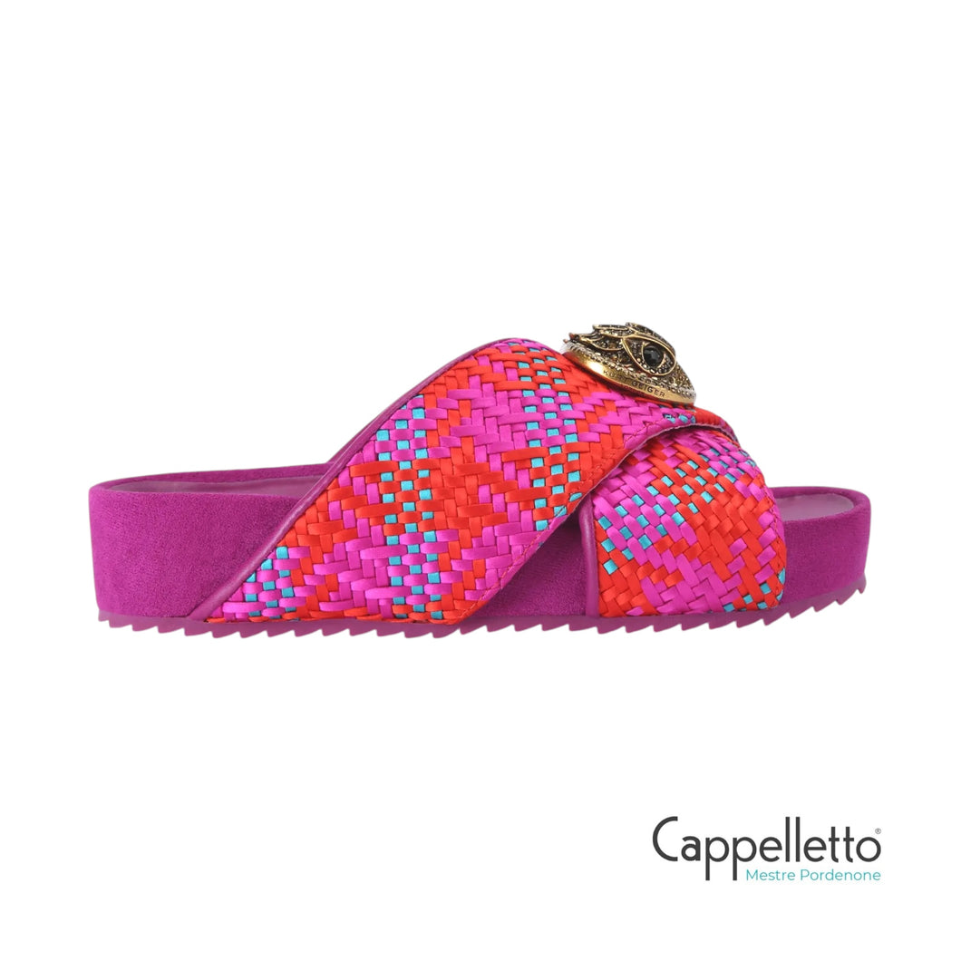 CHELSEA SlipOn Cross Strap Fuxia