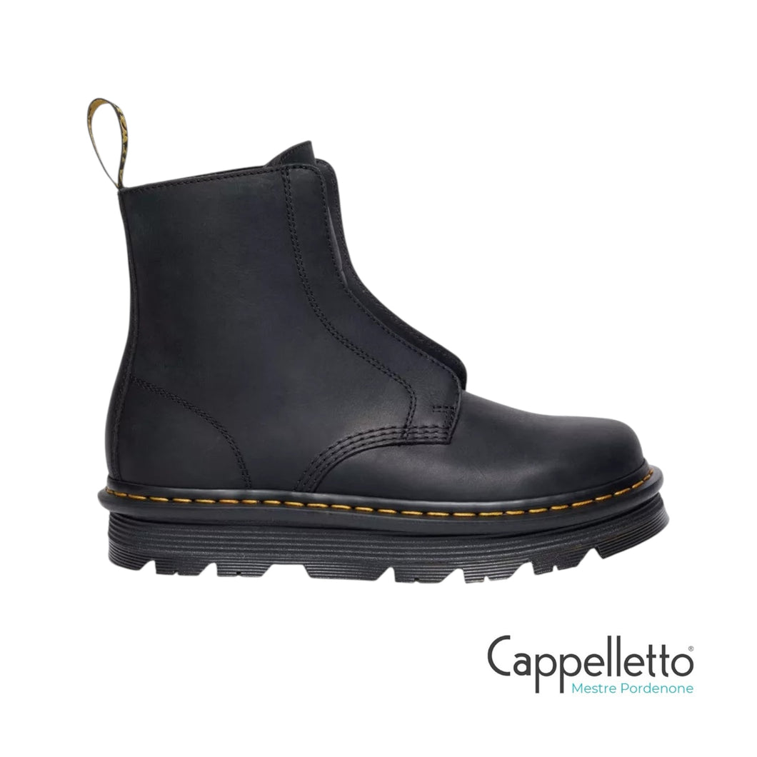 ZEBZAG LACELESS Stivaletti in Pelle Nera Senza Lacci