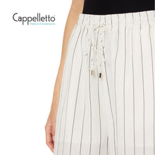 Carica l'immagine nel visualizzatore di Gallery, Pantalone Lungo in Misto Lino Bianco Lana/Nero WA6368
