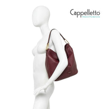 Carica l&#39;immagine nel visualizzatore di Gallery, NATASHA Borsa in Pelle Wine Berry
