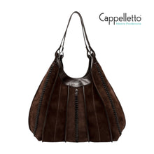 Carica l'immagine nel visualizzatore di Gallery, DUA Borsa Grande in Pelle e Suede Ralph Espresso
