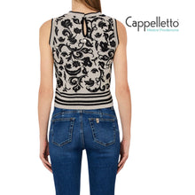 Carica l'immagine nel visualizzatore di Gallery, Maglia Jacquard Arab White/Black WA6447
