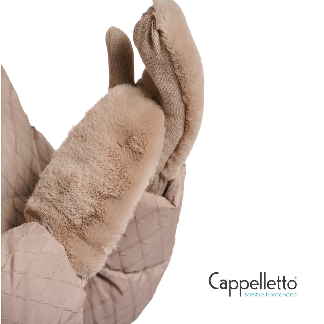 OXO Guanti in EcoPelliccia Avena