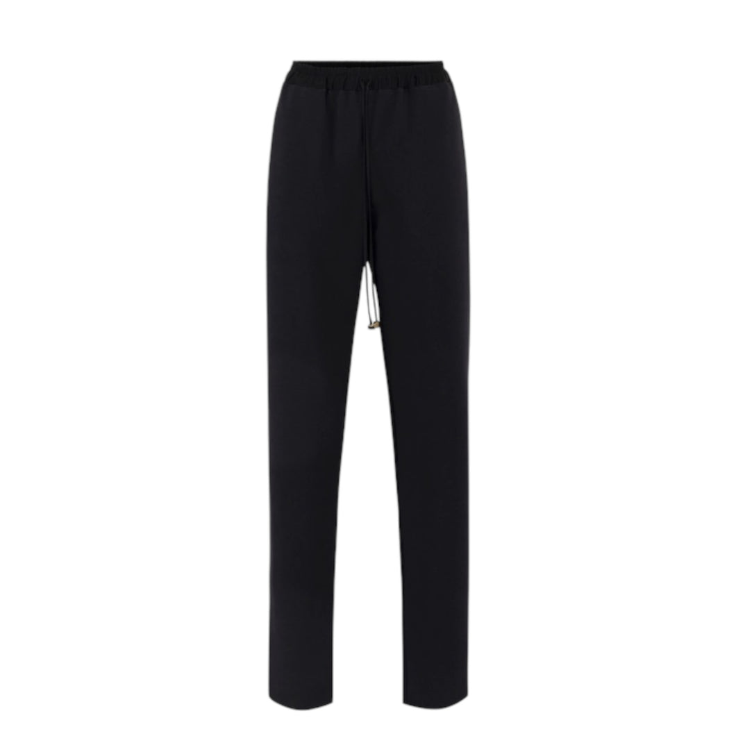 Pantaloni smoking con bande in raso Nero PA 073