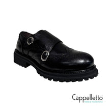 Carica l'immagine nel visualizzatore di Gallery, Scarpa Donna Doppia Fibbia BL35050 Old Crust Nero
