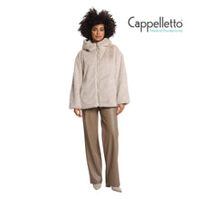 Carica l&#39;immagine nel visualizzatore di Gallery, INES Giubbo Reversibile con Cappuccio Notte Grigia
