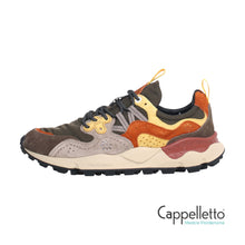 Carica l&#39;immagine nel visualizzatore di Gallery, YAMANO 3 Uomo Suede/Nylon Grey-Yellow

