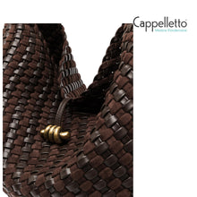Carica l'immagine nel visualizzatore di Gallery, AURELIE Borsa Media in Pelle Intrecciata Espresso
