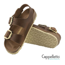 Carica l&#39;immagine nel visualizzatore di Gallery, Milano Big Buckle Oiled Leaher Cognac
