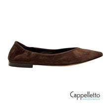 Carica l'immagine nel visualizzatore di Gallery, INGRID Ballerina in Camoscio Coffee 1000
