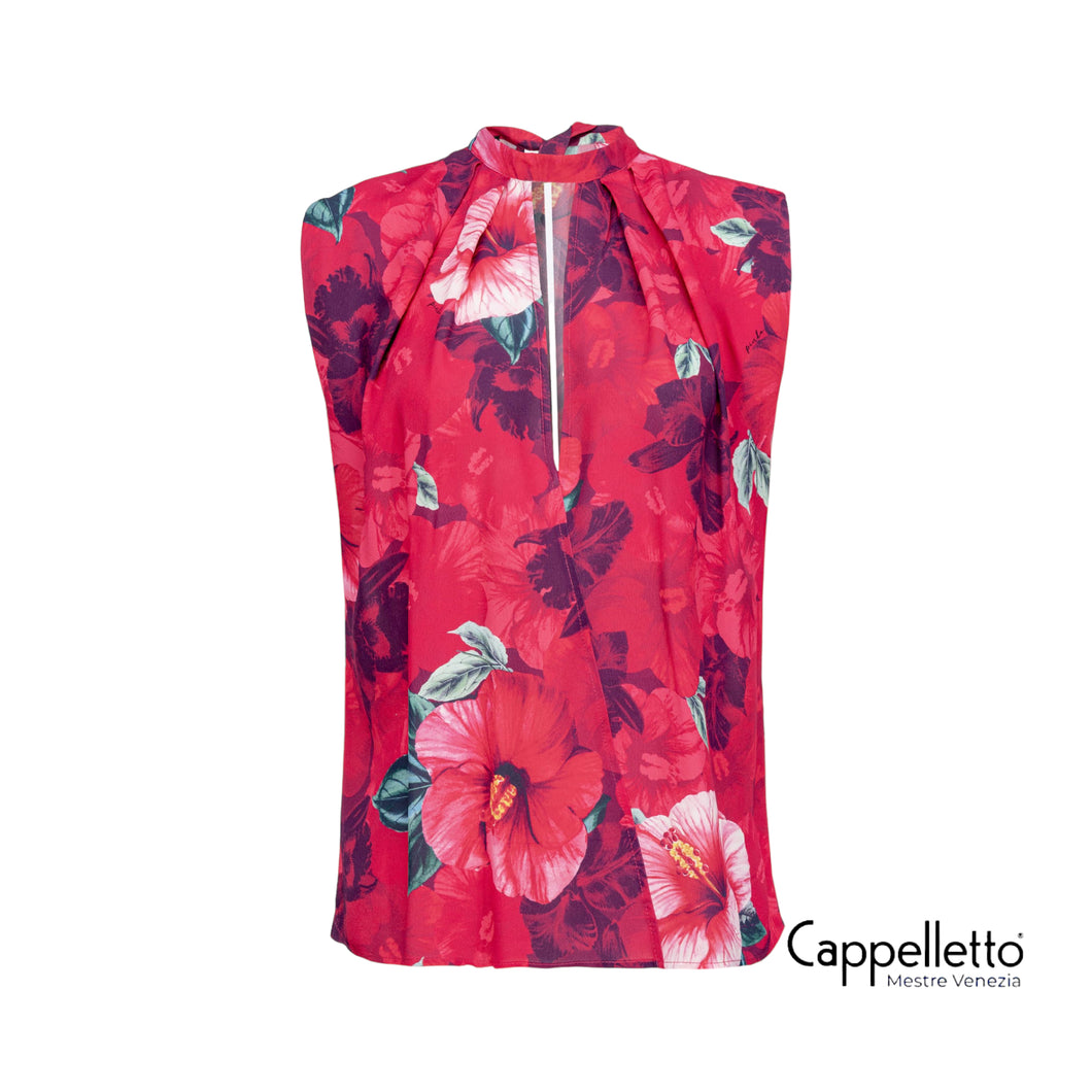 BUFFO Blusa Stampa Ibiscus