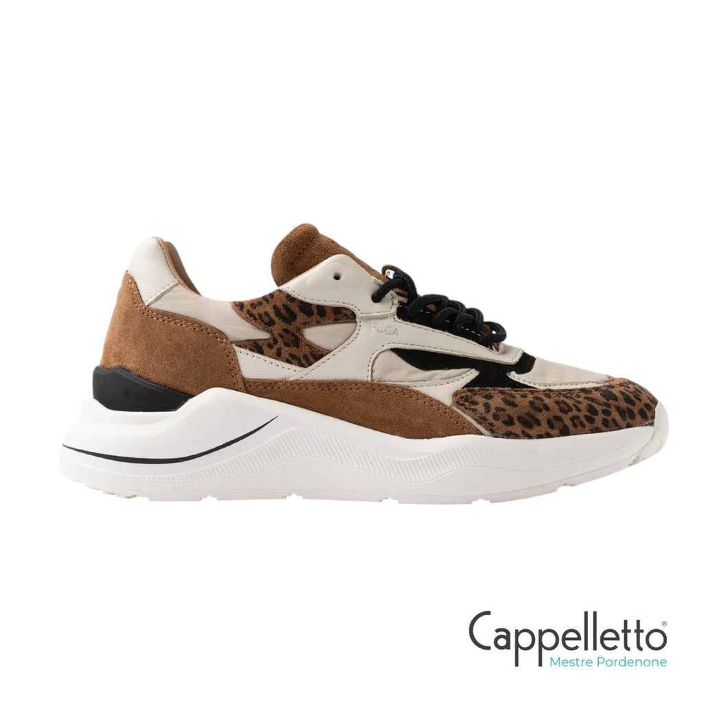 FUGA Sneaker Donna Animalier Taupe