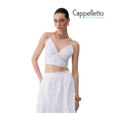 Carica l'immagine nel visualizzatore di Gallery, Top in Popeline con Ricamo Bianco CA6181
