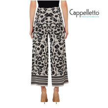 Carica l'immagine nel visualizzatore di Gallery, Pantalone in Maglia Jacquard Arab White/Black WA6424
