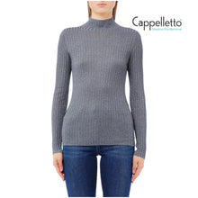 Carica l&#39;immagine nel visualizzatore di Gallery, Maglia Collo Alto Antracite MF5389
