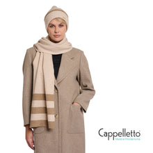 Carica l&#39;immagine nel visualizzatore di Gallery, HETTY Sciarpa a Righe Melange Betulla
