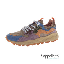 Carica l&#39;immagine nel visualizzatore di Gallery, YAMANO 3 UNI Suede/Nylon Petrol-Grey-Light Papaya
