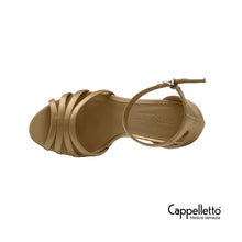 Carica l&#39;immagine nel visualizzatore di Gallery, RUMBA Sandalo Raso Oro
