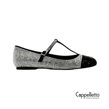 Carica l&#39;immagine nel visualizzatore di Gallery, DANIELLA FLAT Ballerina Strass Cinturino
