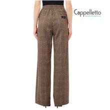 Carica l&#39;immagine nel visualizzatore di Gallery, Pantalone Elastic Flare Micro Ciocco/Beige MF5349
