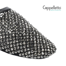 Carica l'immagine nel visualizzatore di Gallery, SlipOn Flat Gioiello Nero/Argento
