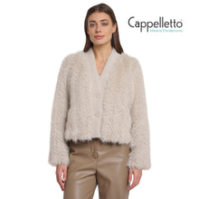 Carica l&#39;immagine nel visualizzatore di Gallery, CHAIMAE Cardigan Corto in EcoPelliccia Betulla
