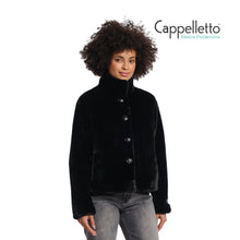Carica l&#39;immagine nel visualizzatore di Gallery, VIE Giubbo Monopetto EcoPelliccia Nero
