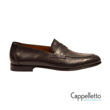 Carica l'immagine nel visualizzatore di Gallery, Mocassino Uomo con Mascherina in Nappa Nera M720
