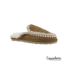 Carica l&#39;immagine nel visualizzatore di Gallery, Slipper Full Eskimo Stitch Cognac
