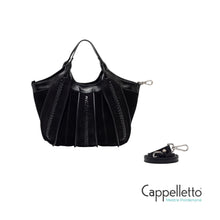Carica l'immagine nel visualizzatore di Gallery, DUA Borsa Media in Pelle Ralph Nero
