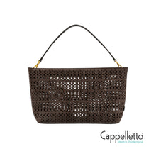 Carica l'immagine nel visualizzatore di Gallery, MASHUP Borsa Piccola in Suede Laserato Moka
