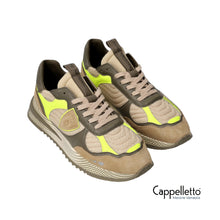 Carica l&#39;immagine nel visualizzatore di Gallery, OLYMPIQUE Low Uomo Fancy Resau Neon/Militare FRN2
