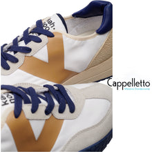 Carica l&#39;immagine nel visualizzatore di Gallery, Sneaker Uomo 9313 Bianco/Sabbia/Blu
