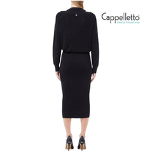 Carica l&#39;immagine nel visualizzatore di Gallery, Abito in Maglia Nero MF5161
