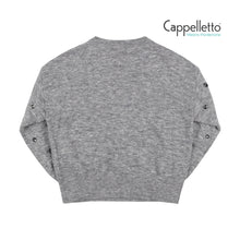 Carica l&#39;immagine nel visualizzatore di Gallery, MIU Maglia Barchetta Ricamo Pietre - Grigio Medio
