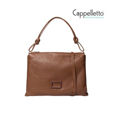 Carica l&#39;immagine nel visualizzatore di Gallery, ELUNA DO Borsa in Pelle Dark Cuoio/Gold
