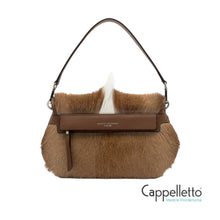 Carica l&#39;immagine nel visualizzatore di Gallery, HELENA ROUND Borsa in pelle Safari Naturale
