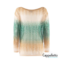 Carica l&#39;immagine nel visualizzatore di Gallery, MASSIVE Maglia ZigZag Degradè Acqua
