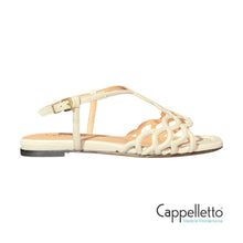 Carica l&#39;immagine nel visualizzatore di Gallery, Sandalo Flat 1060 Glamour Bianco
