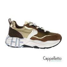 Carica l'immagine nel visualizzatore di Gallery, CLUB105 Sneaker Donna Suede/Nylon Cocoa-Dark Brown

