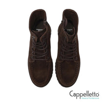 Carica l'immagine nel visualizzatore di Gallery, CPH 849 Polacchino Stringato Donna in Suede Cioccolato
