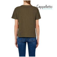 Carica l'immagine nel visualizzatore di Gallery, T-Shirt con Applicazioni Gioiello DarkOlive WA6238
