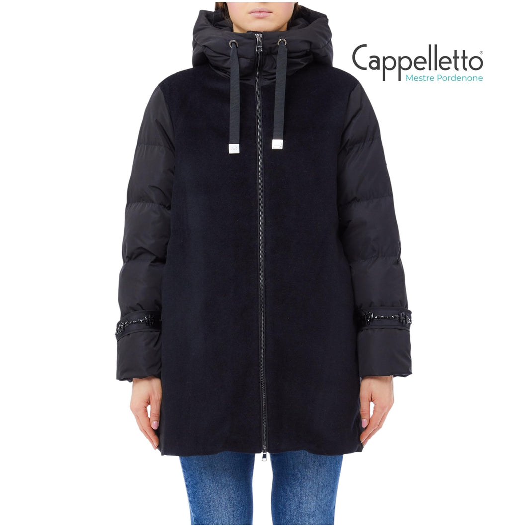 Imbottito di Piuma Corto Nero MF5014