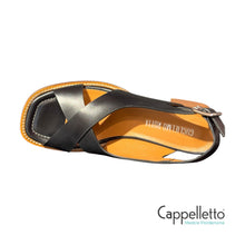 Carica l&#39;immagine nel visualizzatore di Gallery, GLAM Sandalo Tacco 50 Ranch Black
