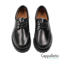Carica l&#39;immagine nel visualizzatore di Gallery, CPH 616 Scarpa Derby Uomo in Pelle Nera
