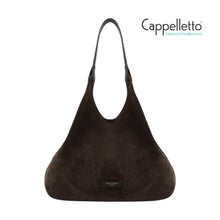 Carica l&#39;immagine nel visualizzatore di Gallery, DUA Big Borsa in Pelle Scamosciata Moka
