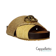 Carica l&#39;immagine nel visualizzatore di Gallery, CHELSEA SlipOn Cross Strap Gold
